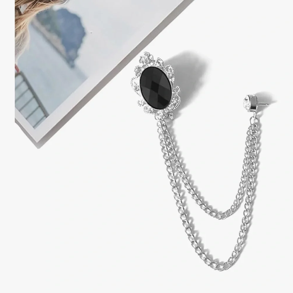 🆕 3PCS Hanging Chain Brooch